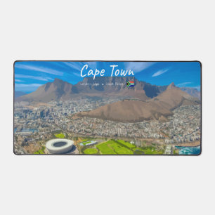 Cape Town, South Africa - Table Mountain View Desk Mat
