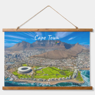 Cape Town, South Africa - Table Mountain View Hanging Tapestry