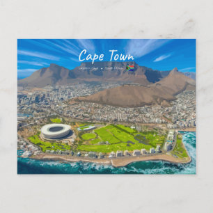 Cape Town, South Africa - Table Mountain View Postcard