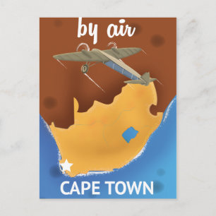 Cape town south Africa Travel poster Postcard