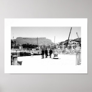 Cape Town Table Mountain 3 Men BNW Poster