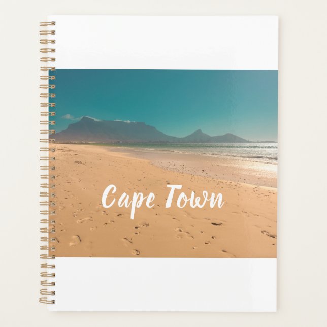Cape Town Table Mountain Beach Ocean Planner (Front)