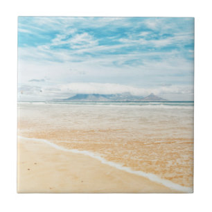 Cape Town Table Mountain Beach Ocean Tile