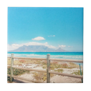 Cape Town Table Mountain Beach Ocean View Tile