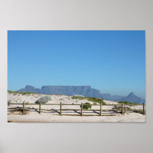 Cape Town Table Mountain Blouberg South Africa Poster