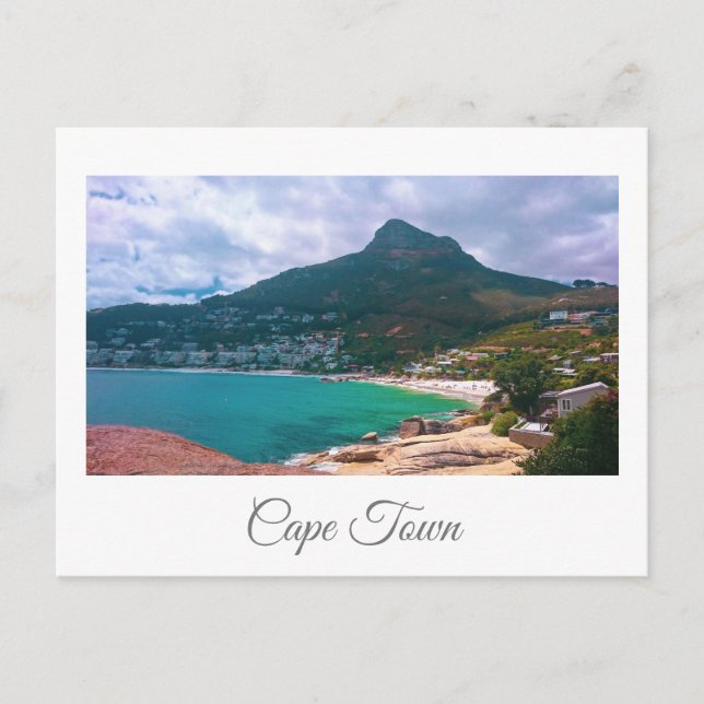 Cape Town Table Mountain Camps Bay Ocean Postcard (Front)