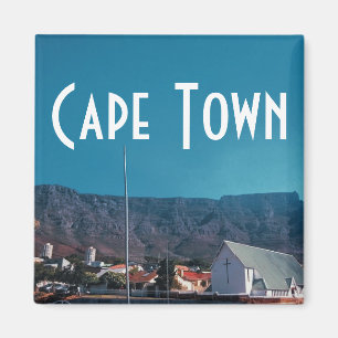 Cape Town Table Mountain Cityscape Magnet