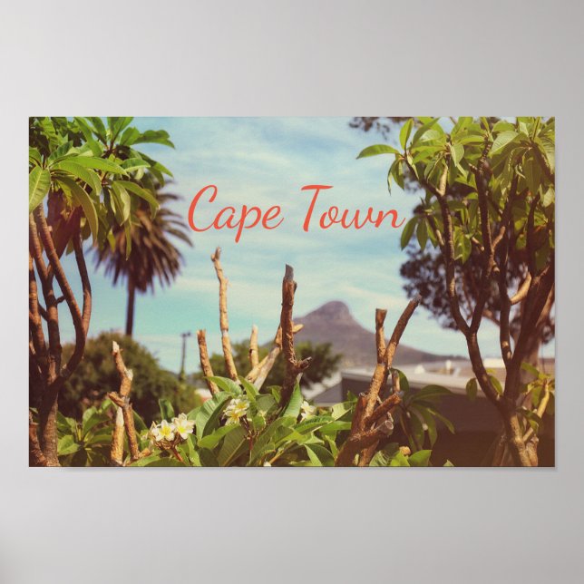 Cape Town Table Mountain Lion's Head Poster (Front)