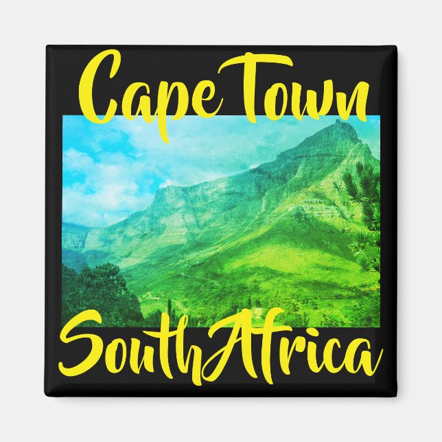 Cape Town Table Mountain Nature View Magnet (Front)