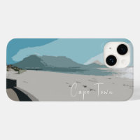 Cape Town Table Mountain Ocean Sketch