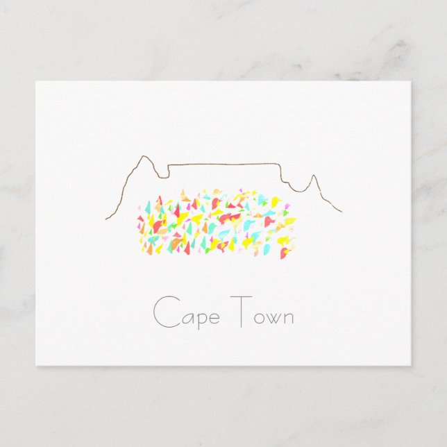 Cape Town Table Mountain Postcard Card (Front)