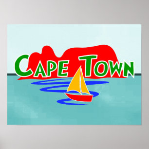 Cape Town Table Mountain South Africa Poster Print