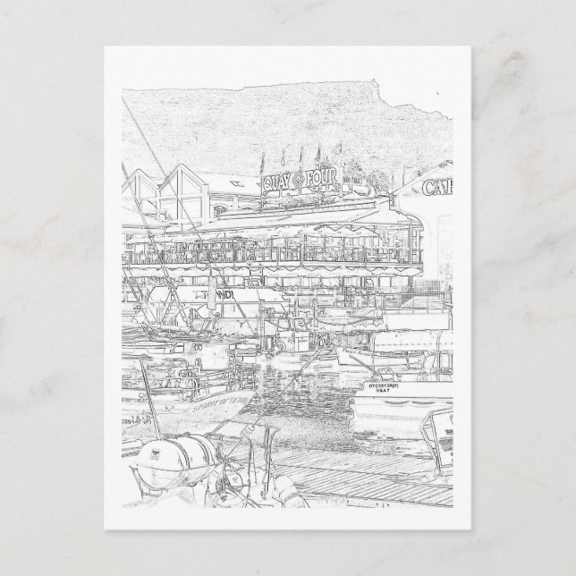 Cape Town Table Mountain V&A Waterfront Postcard (Front)