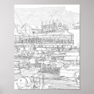 Cape Town Table Mountain V&A Waterfront Poster