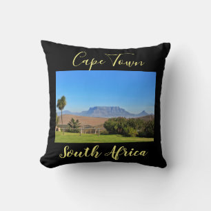 Cape Town Table Mountain View Grass Cushion