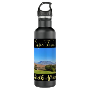 Cape Town Table Mountain View Grass South Africa 710 Ml Water Bottle