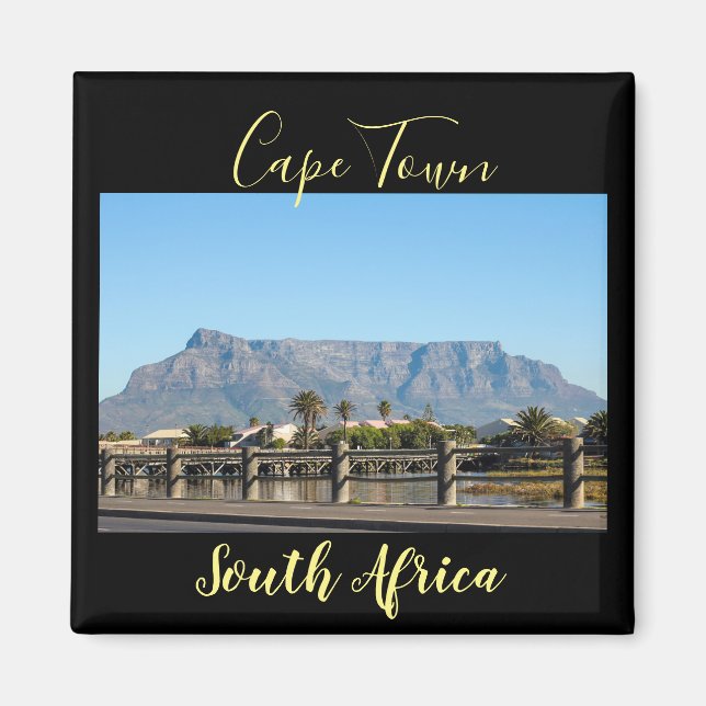 Cape Town Table Mountain View Landscape Magnet (Front)