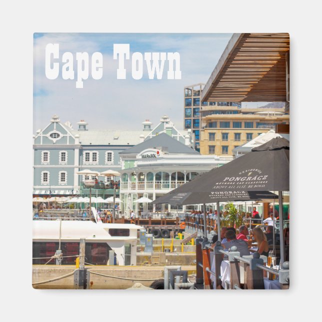 Cape Town Table Mountain Waterfront Cityscape Magnet (Front)