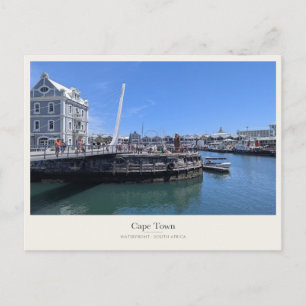 Cape Town Waterfront and Swing Bridge Postcard