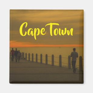 Cape Town ZA Sea Point Promenade Sunset Magnet