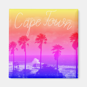 Cape Town ZA South Africa Ocean Panorama Magnet