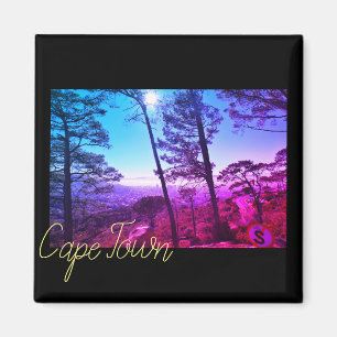 Cape Town ZA South Africa Ocean Panorama Magnet