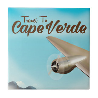 Cape Verde Air travel poster Tile