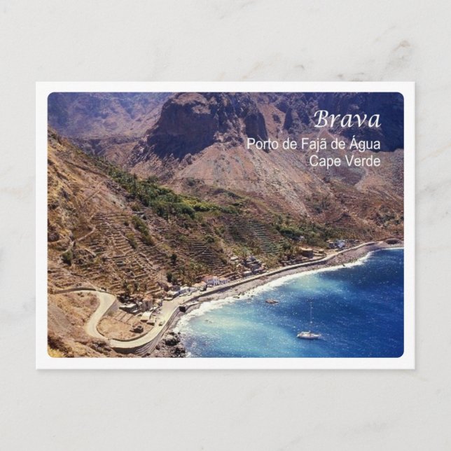 Cape Verde - Brava - Faja de Agua Port - Postcard (Front)