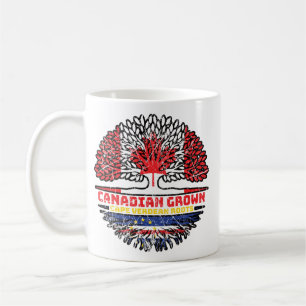 Cape Verde Canadian Canada Tree Roots Flag Coffee Mug