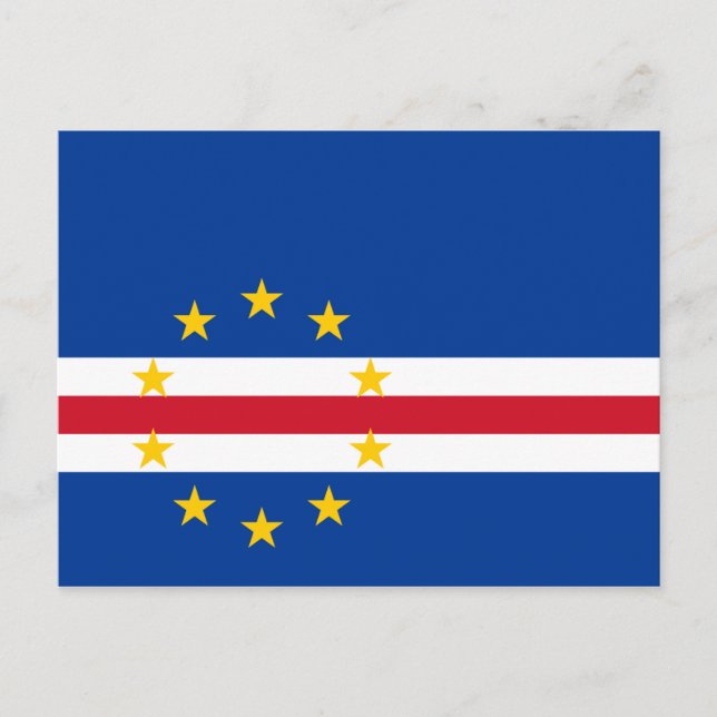 Cape Verde – Cape Verdean Flag Postcard (Front)