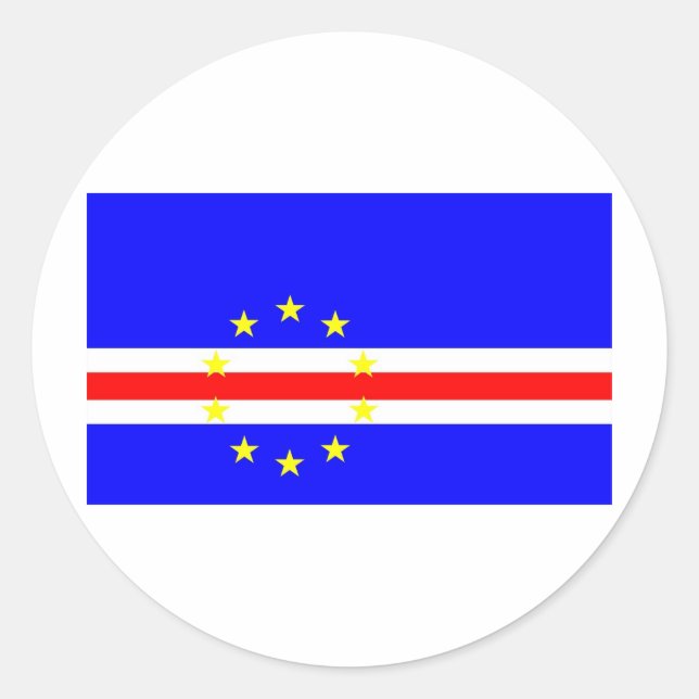 Cape Verde Classic Round Sticker (Front)