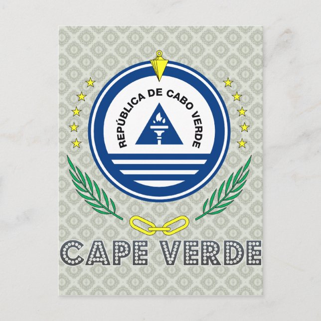 Cape Verde Coat of Arms Postcard (Front)