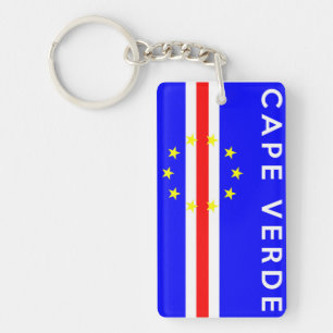 cape verde country flag symbol name text key ring