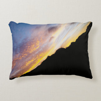 Cape Verde Fiery Sunset Blazing Sky Photography Decorative Cushion