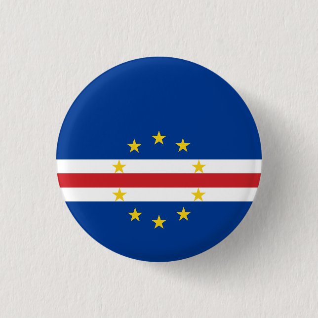 Cape Verde Flag 3 Cm Round Badge (Front)