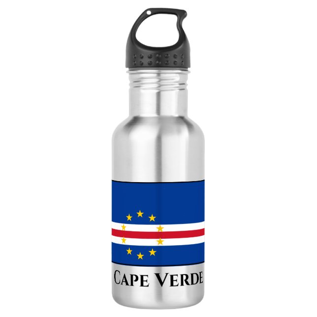 Cape Verde Flag 532 Ml Water Bottle (Front)