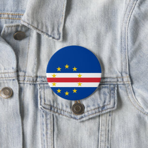 Cape Verde flag 7.5 Cm Round Badge