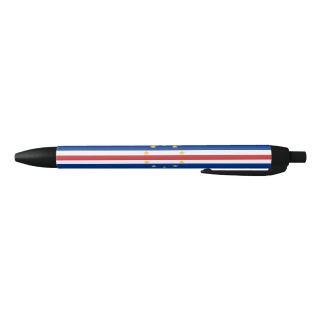 Cape Verde Flag Black Ink Pen (Bottom)