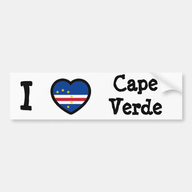 Cape Verde Flag Bumper Sticker (Front)