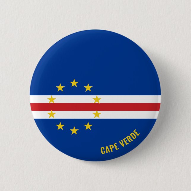 Cape Verde Flag Charming Patriotic 6 Cm Round Badge (Front)