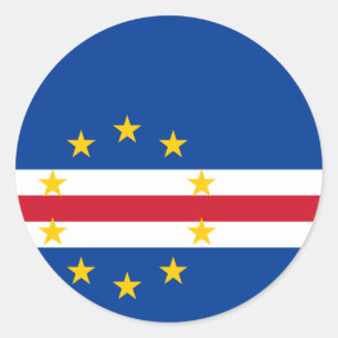 Cape Verde Flag Classic Round Sticker