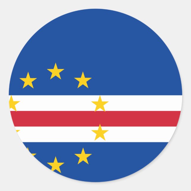 Cape Verde Flag Classic Round Sticker (Front)