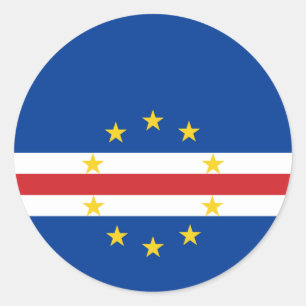 Cape Verde Flag Classic Round Sticker