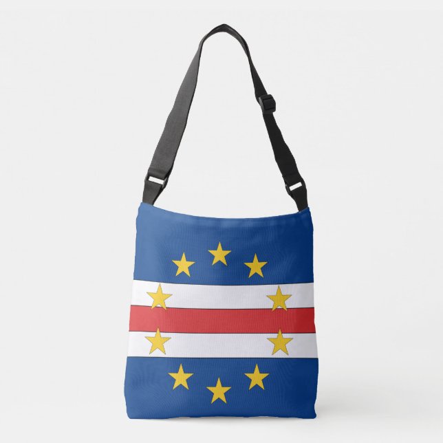 Cape Verde Flag Crossbody Bag (Front)