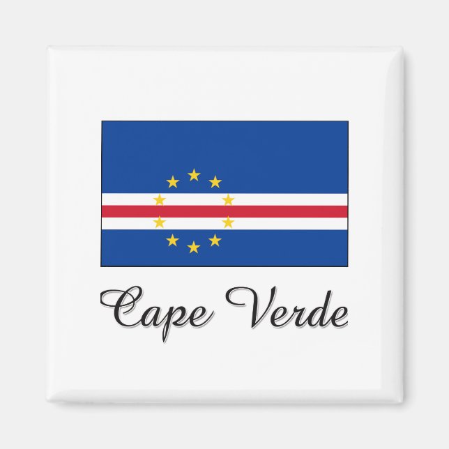 Cape Verde Flag Design Magnet (Front)