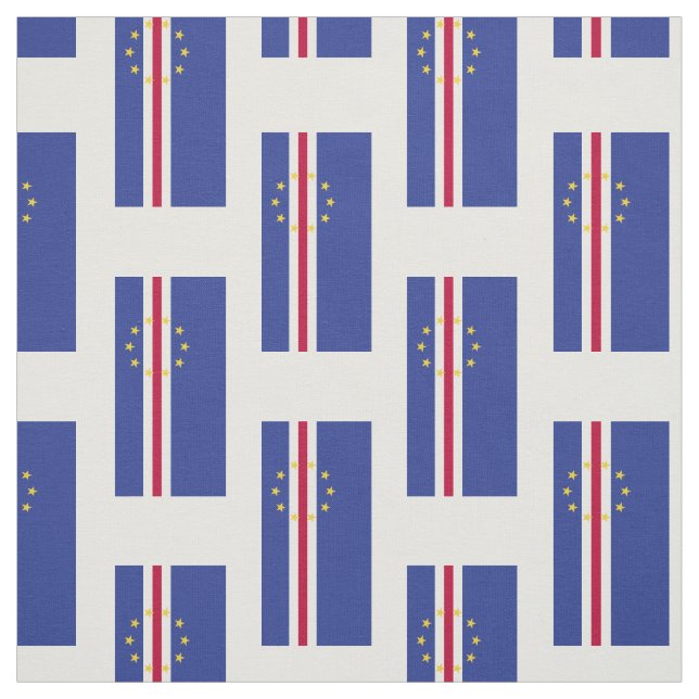 Cape Verde Flag Fabric (Swatch)