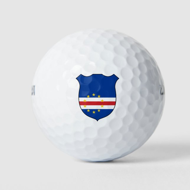 Cape Verde Flag Grand Patriotic Golf Balls (Front)
