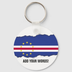 Cape Verde Flag Key Ring