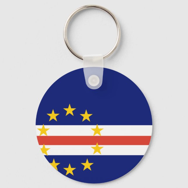 Cape Verde Flag Key Ring (Front)