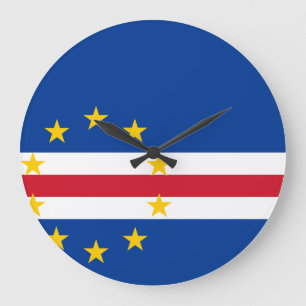Cape Verde Flag Large Clock